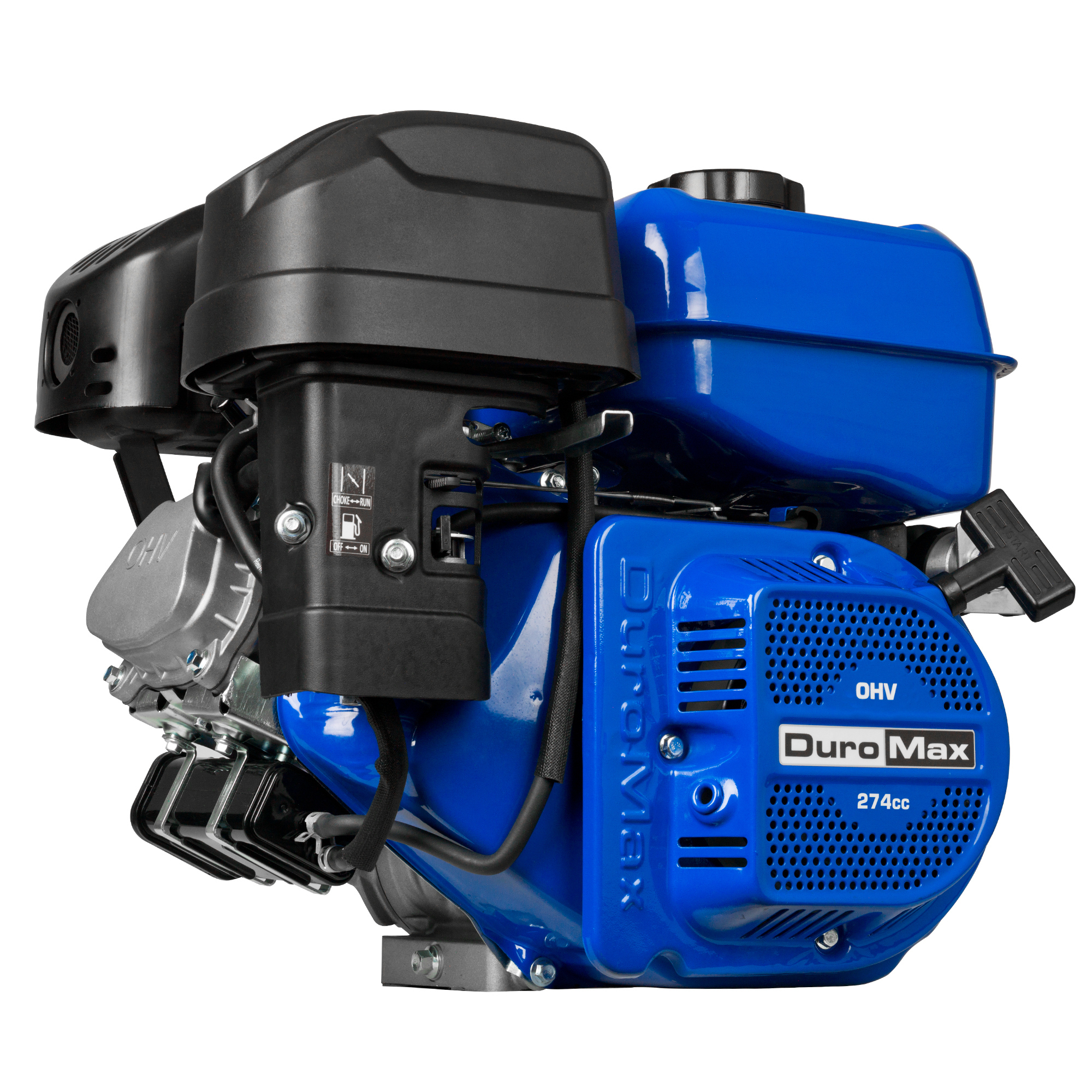 DuroMax, 274cc Electric Start Gasoline Engine, Engine Displacement 274 cc, Engine Type Gasoline Engines, Shaft Diameter 1 in, Model# XP9HPE